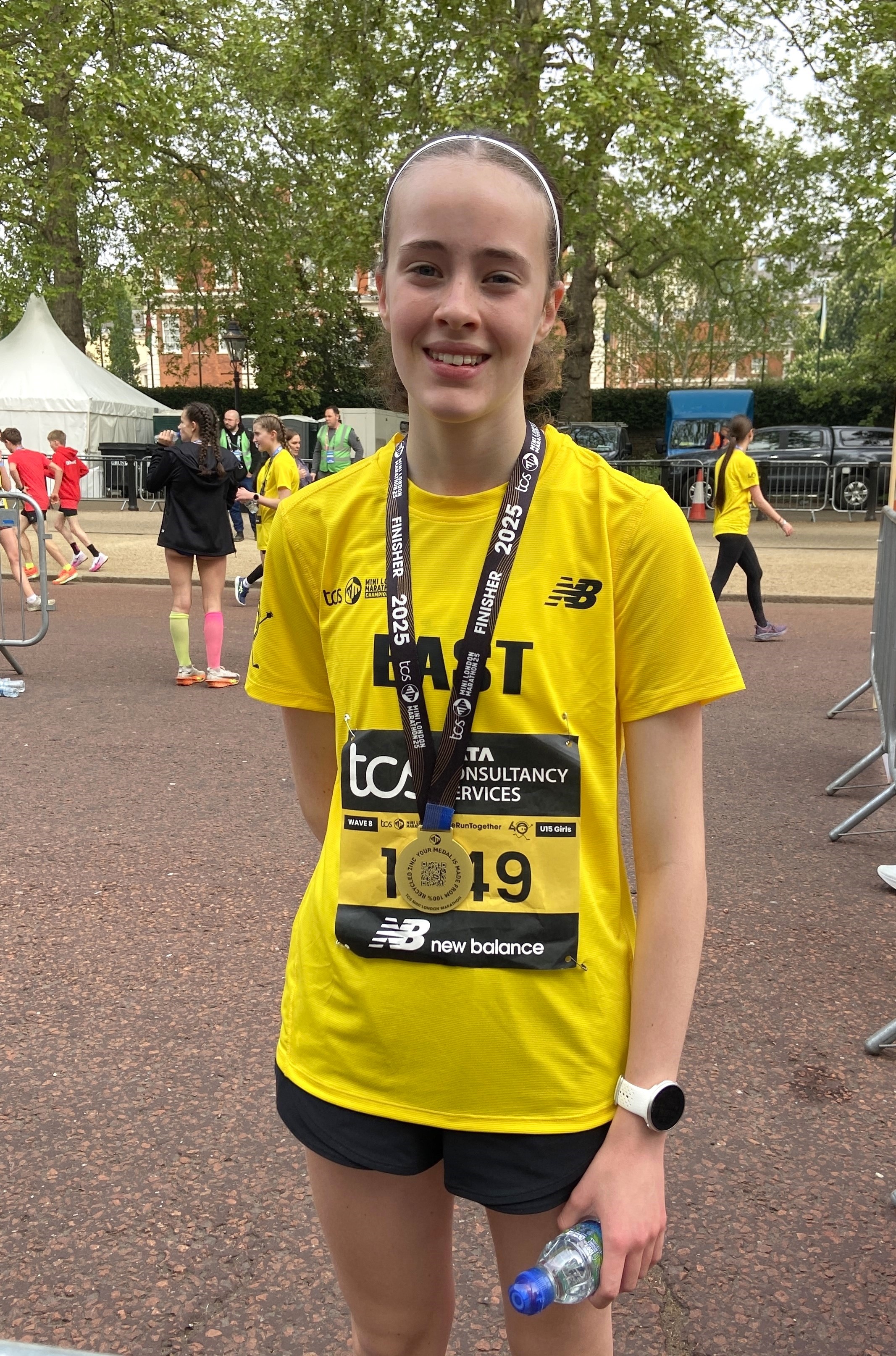 Lauren runs in the Mini London Marathon